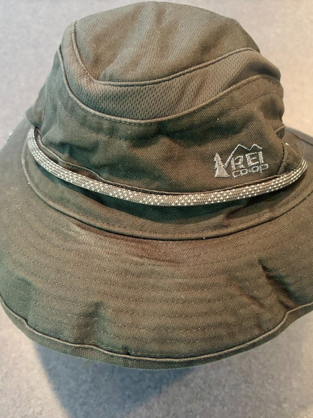 ~REI Coop Unisex XL  DRAWSTRING Bucket Hat Packable Fish Hiking Sun SNAPS